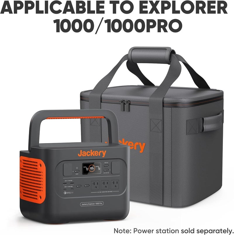 Jackery Carrying Case Bag (M Size) for Explorer 880/1000/1000 v2/1000 Plus/2000 v2 Portable Power Station - Black (Power Station Not Included) - Image 2